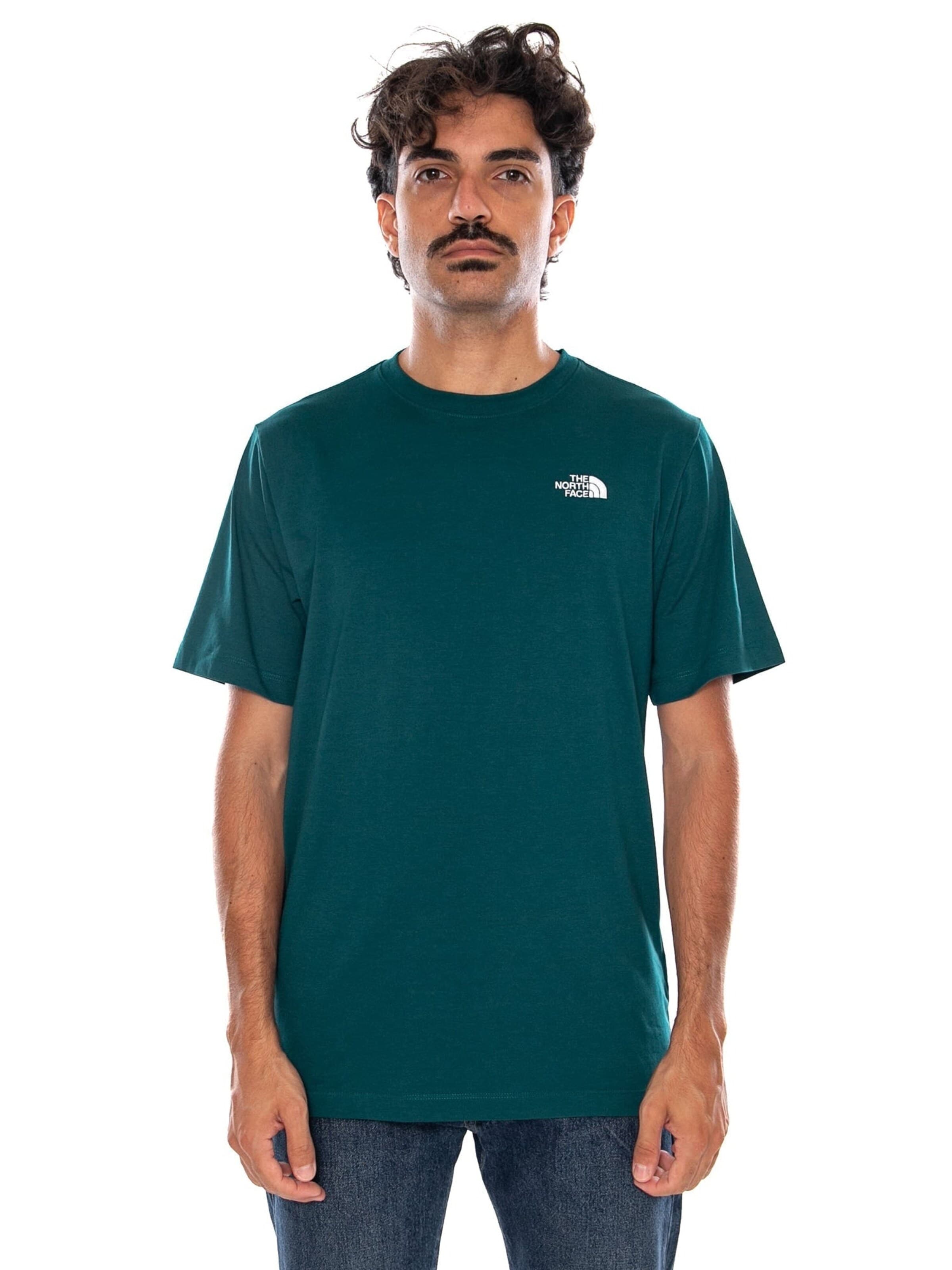 THE NORTH FACE Koszulka 'M EVO SD REG SS TEE PACIFIC TEAL' w kolorze zielony: przód