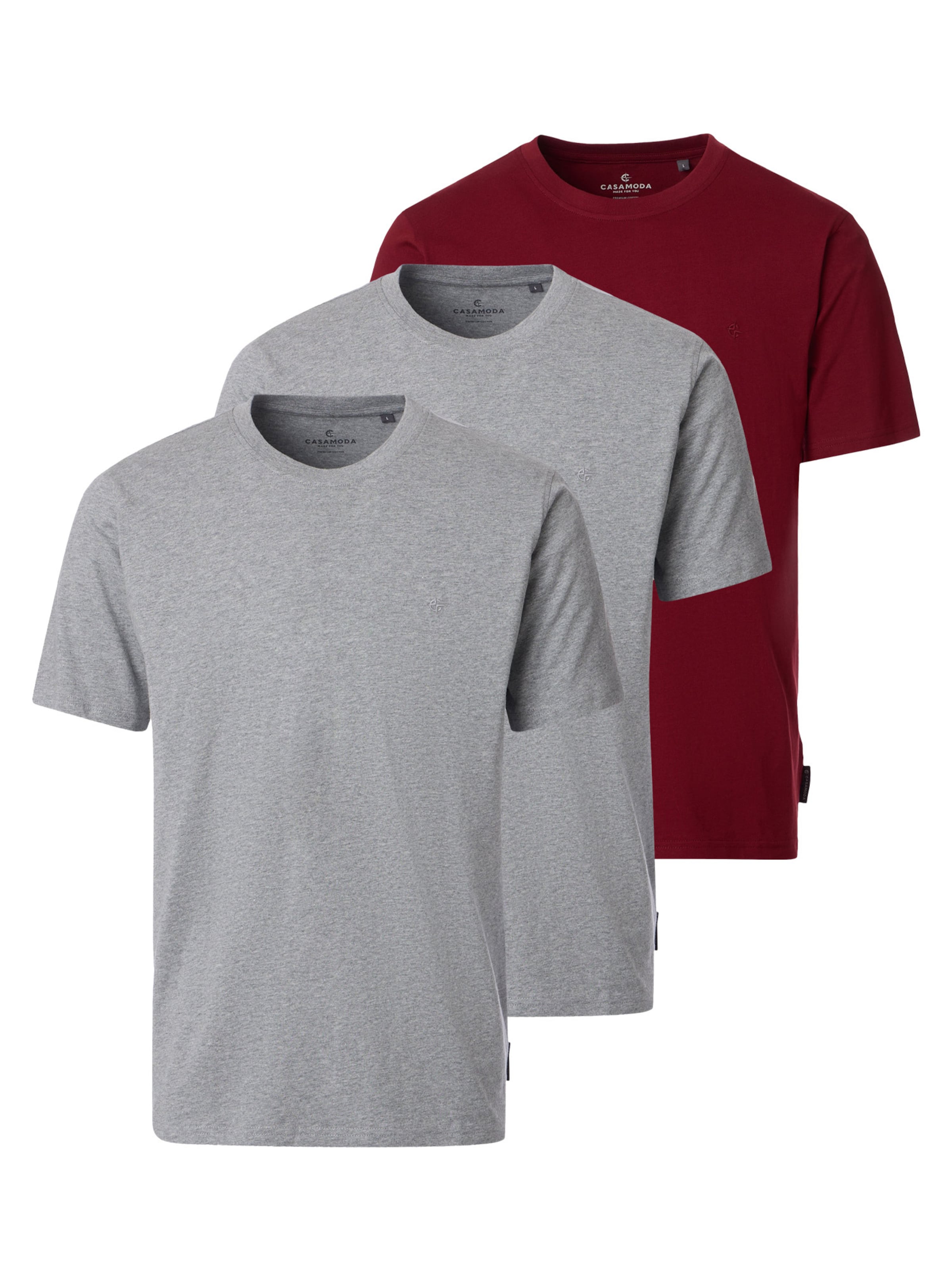 CASAMODA Shirt 'Basic' in Grey: front