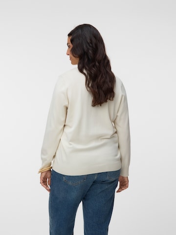 Vero Moda Curve Knit Cardigan 'VMCSilje' in White