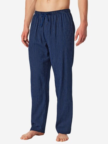 SCHIESSER Pajama pants 'Mix & Relax' in Blue: front