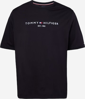 Tommy Hilfiger Big & Tall Shirt in Zwart: voorkant