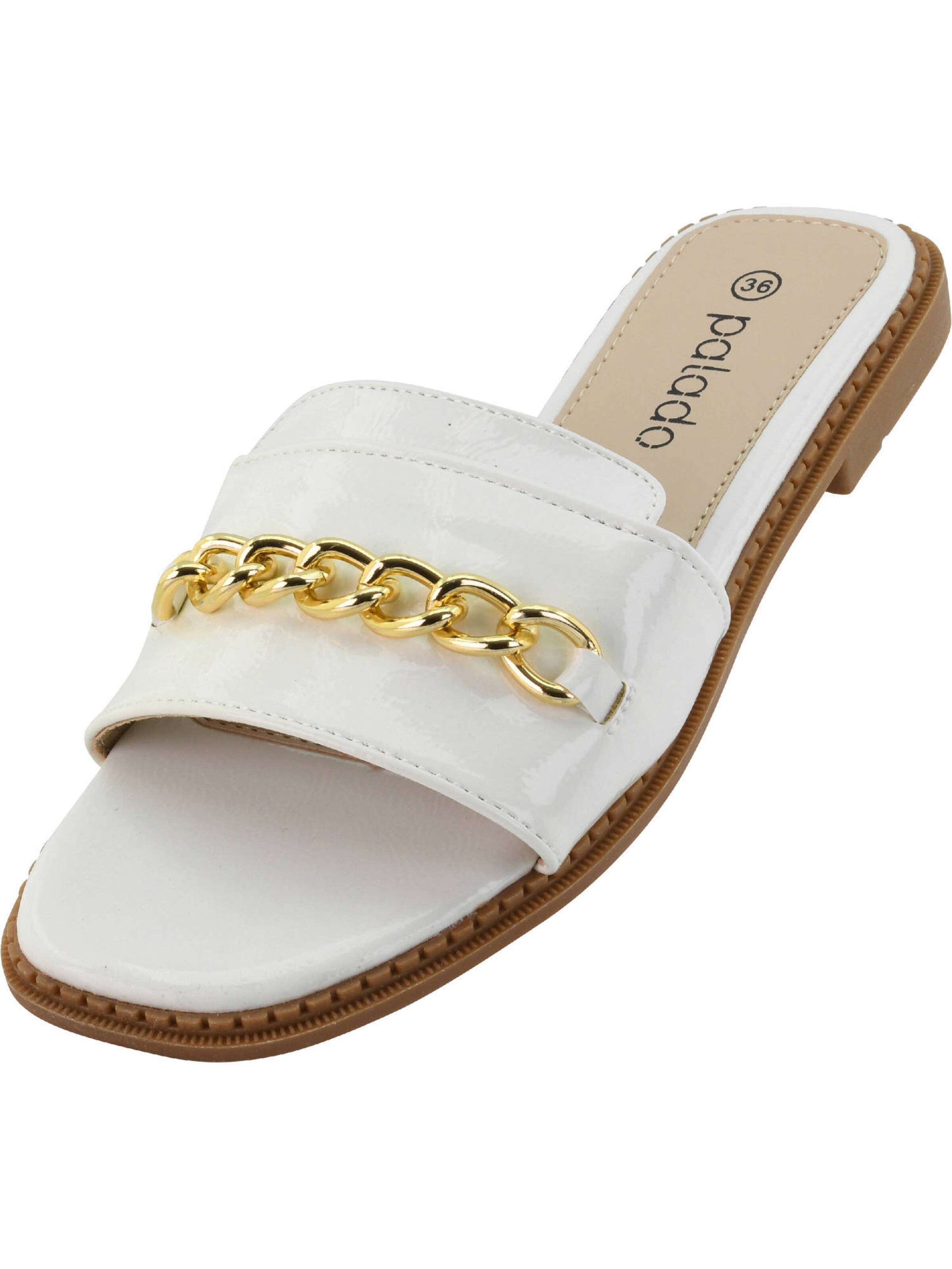 Palado Pantolette 'Pekiz' in Weiß: Vorderseite