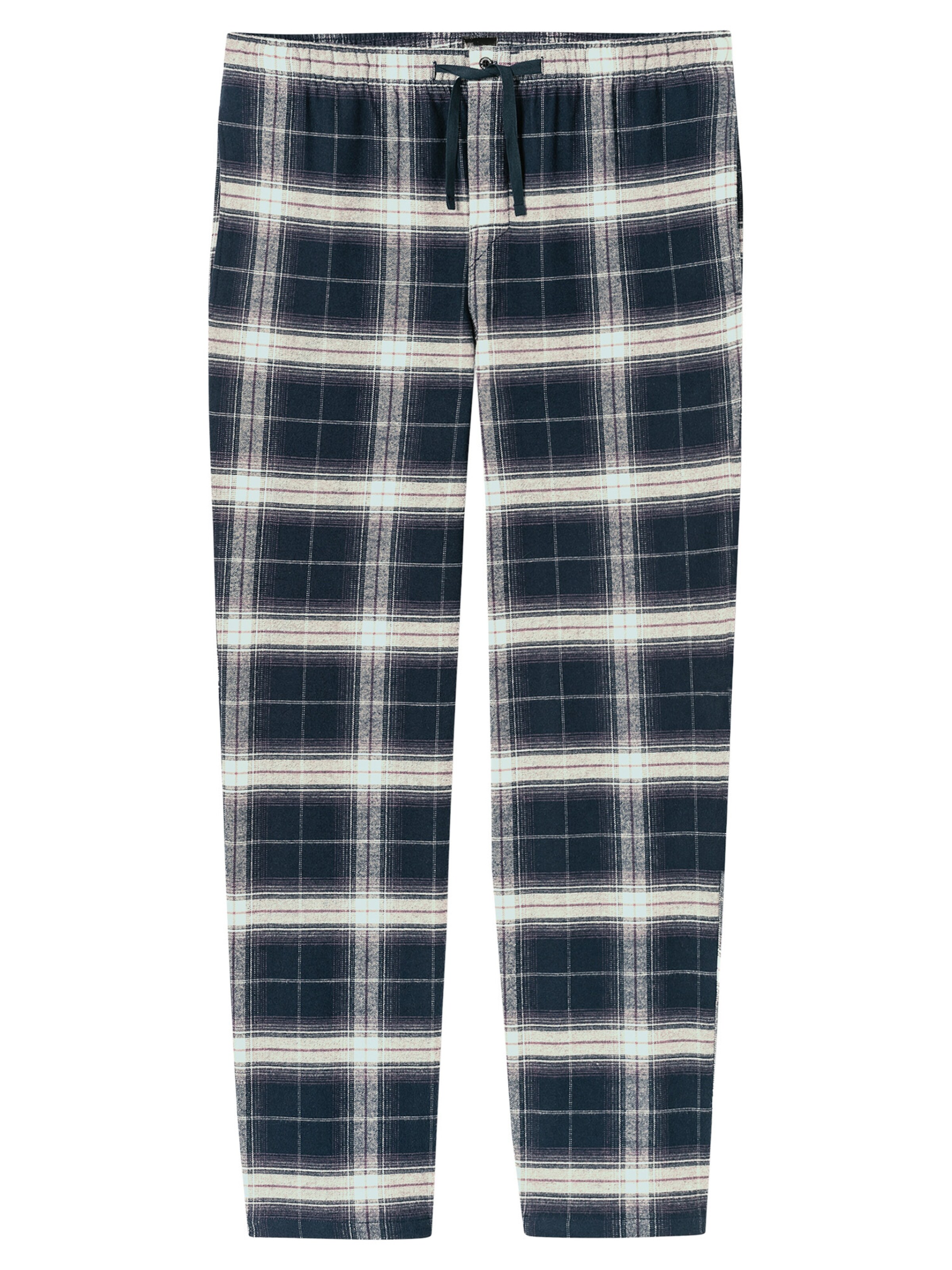 SCHIESSER Long Pajamas 'Selected Premium Warming' in Blue