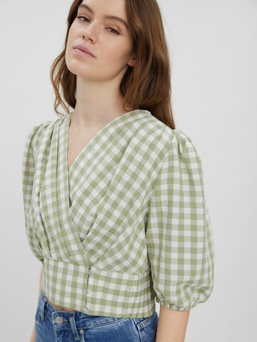 VERO MODA Bluse 'Karma' in Grün