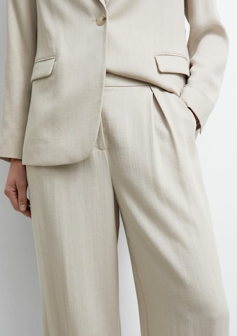 COMMA Wide leg Bandplooibroek in Beige