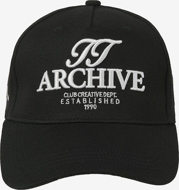 JACK & JONES Cap 'JACFRAME HAINES' in Black: front