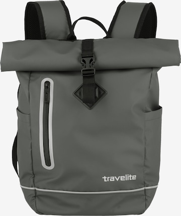 TRAVELITE Backpack in Grey: front