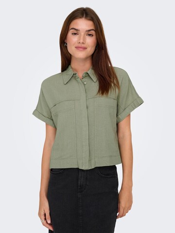 Camicia da donna 'ONLCaro' di ONLY in verde: frontale