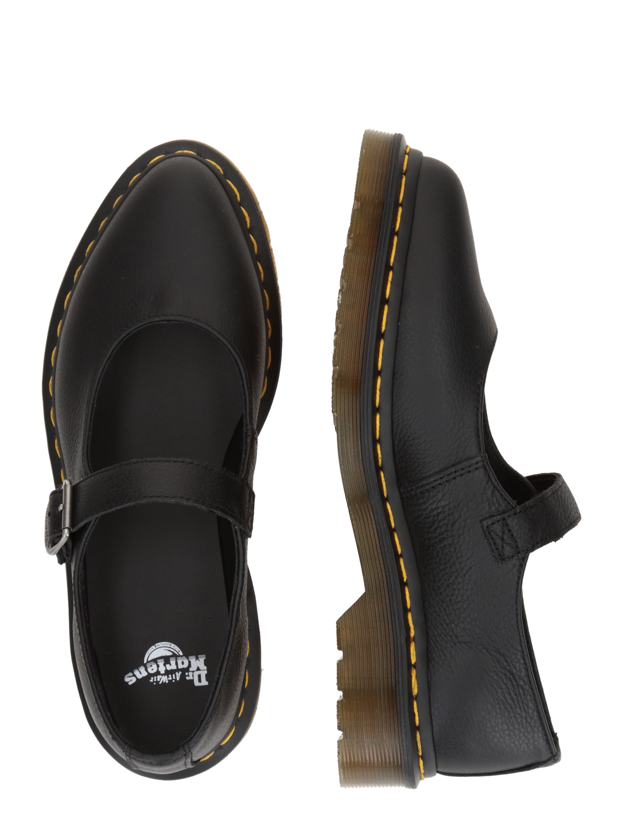 Dr. Martens Μπαλαρίνα με λουράκια 'Elphie' σε μαύρο