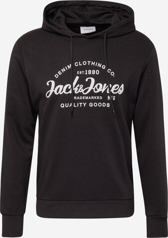 JACK & JONESSweater majica 'FOREST' - crna boja: prednji dio