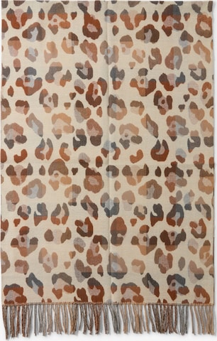 Zwillingsherz Sjaal 'Leo' in Beige: voorkant