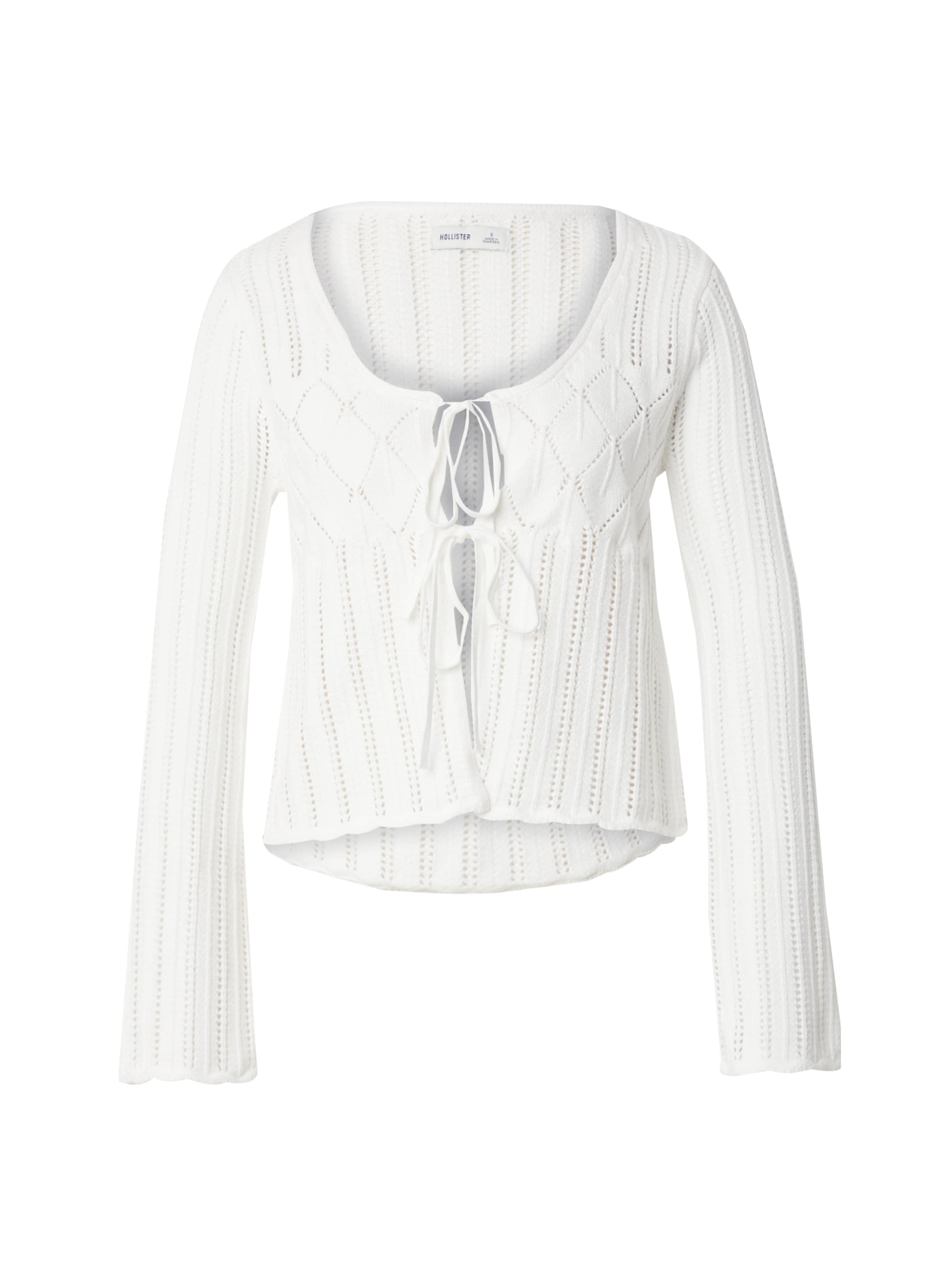Cardigan HOLLISTER en blanc : devant