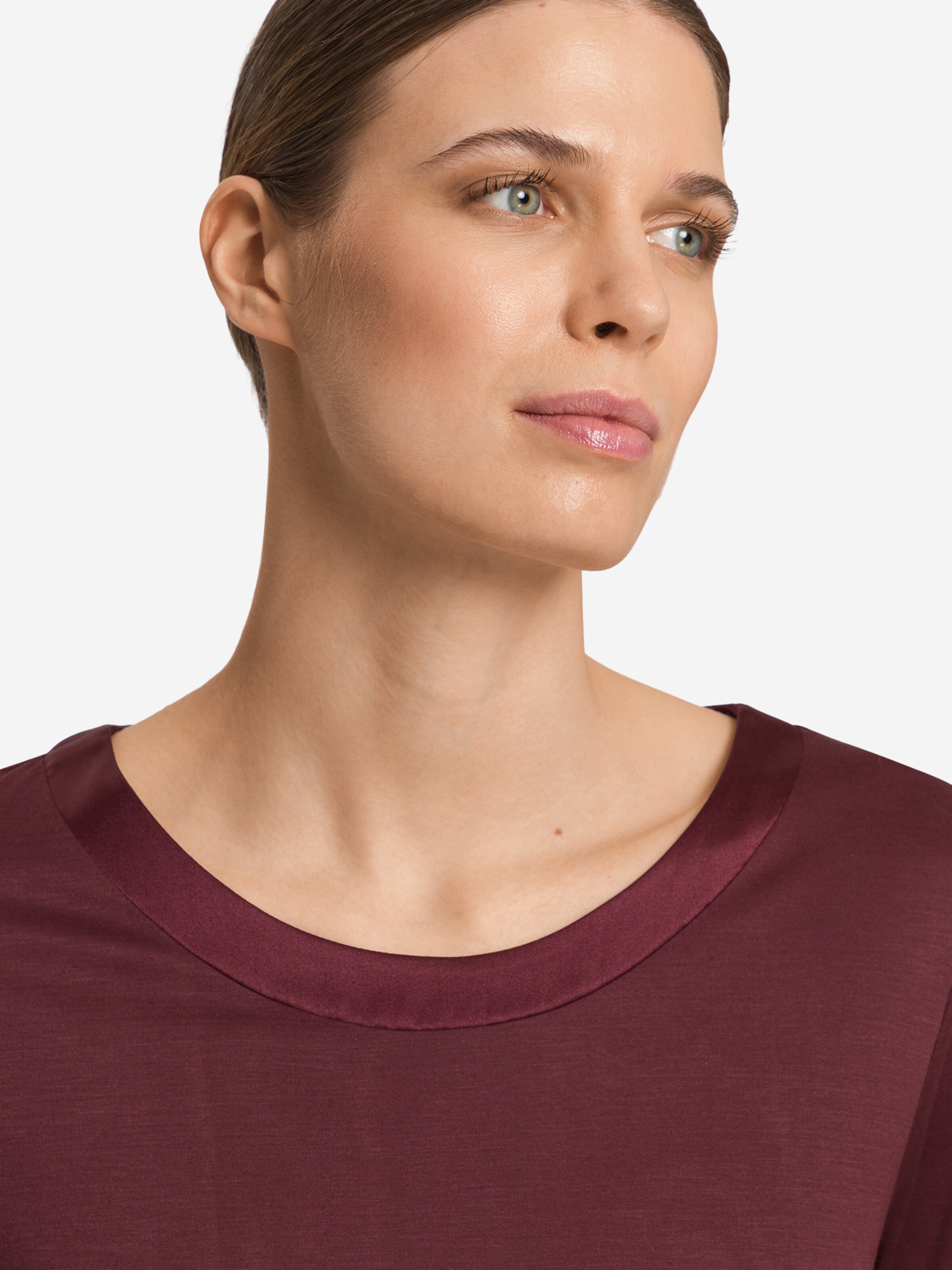 Hanro - Camisa de pijama ' Grand Central ' em castanho