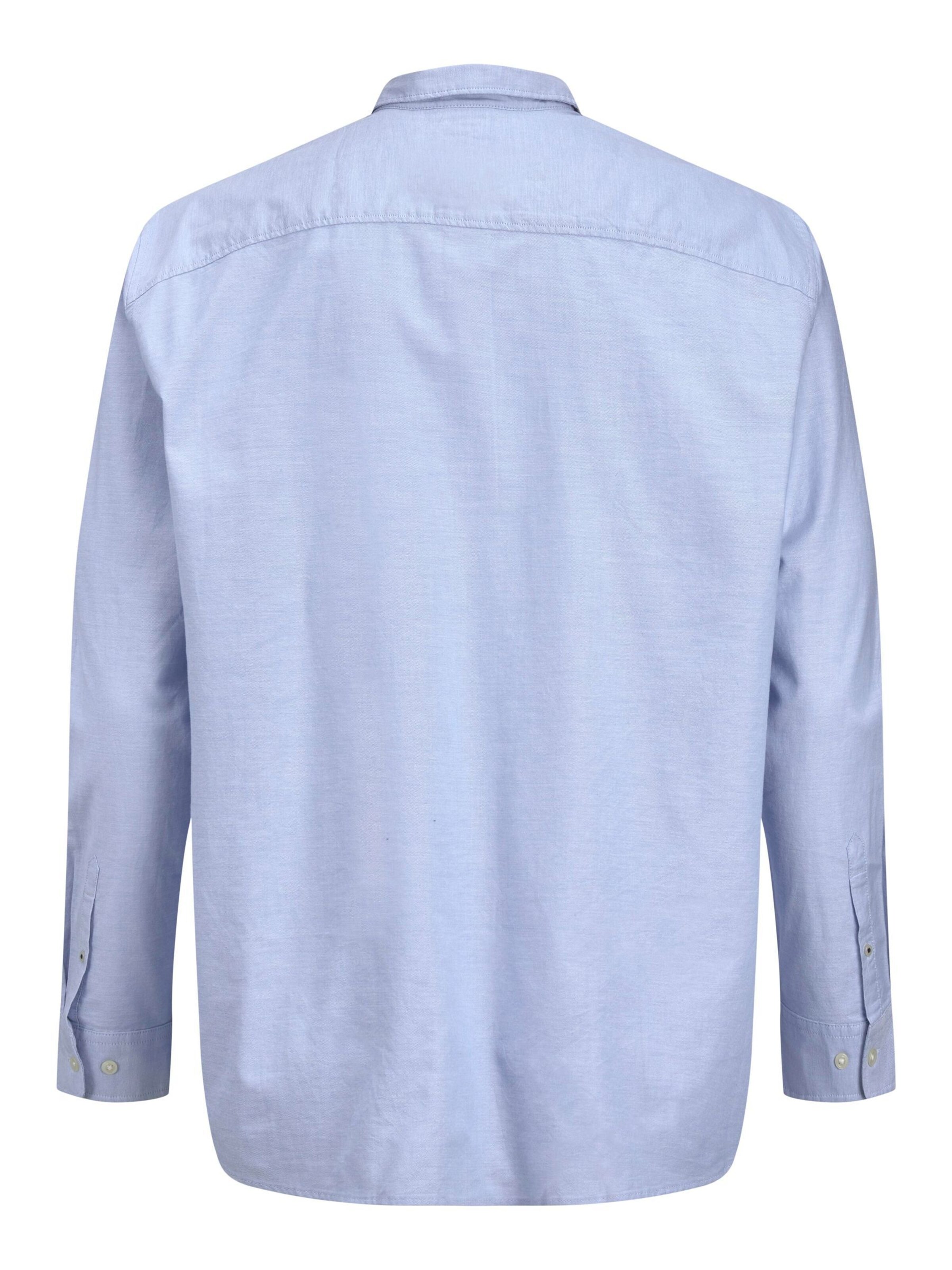 Jack & Jones Plus Slim Fit Hemd 'Oxford' in Blau