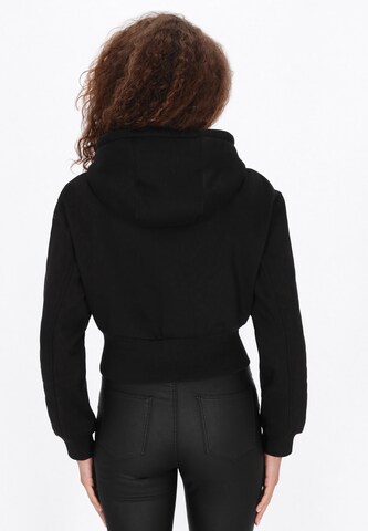 faina - Sudadera con cremallera en negro