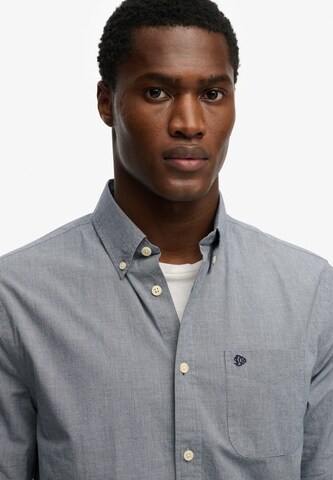 Coupe regular Chemise Superdry & Co en bleu