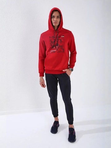 Sweat-shirt Tommy Life en rouge