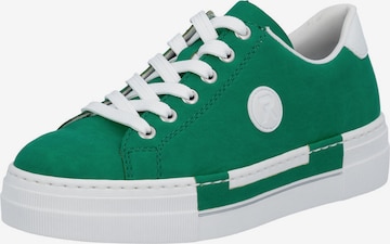 Rieker Ниски маратонки в зелено: отпред