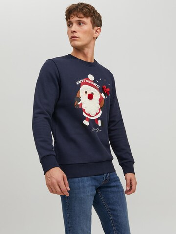 JACK & JONES Sweter w kolorze niebieski: przód