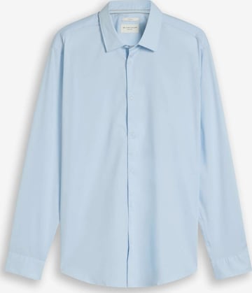 Coupe regular Chemise business TOM TAILOR en bleu : devant