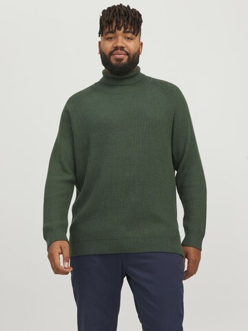 Jack & Jones Plus Pullover in Grün: Vorderseite