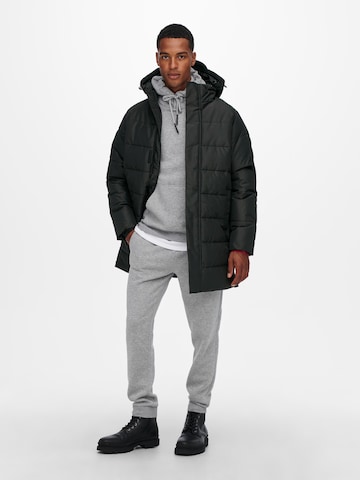 Manteau d’hiver 'Carl' Only & Sons en noir