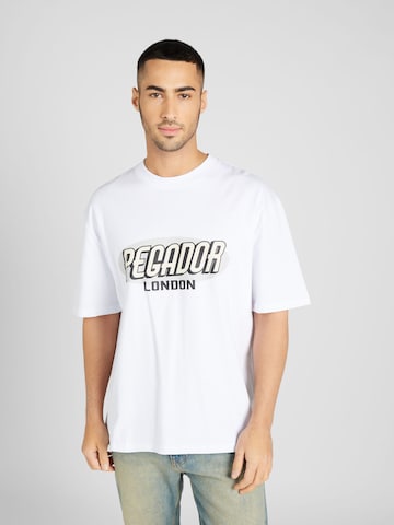 Pegador T-shirt 'County' i vit: framsida