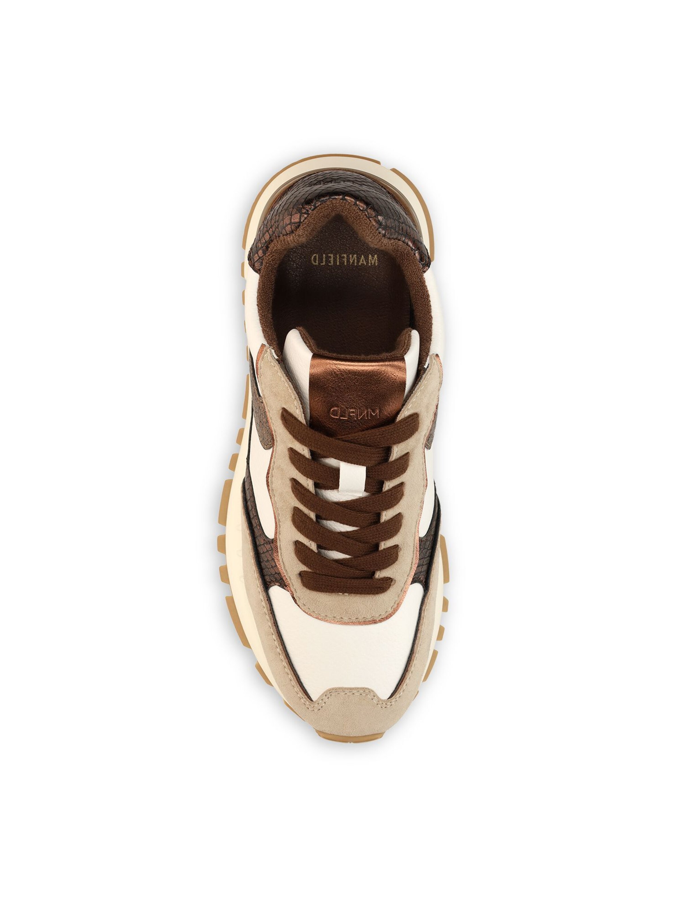 MANFIELD Sneakers laag in Bruin