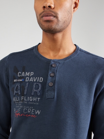 CAMP DAVID Pullover in Blau