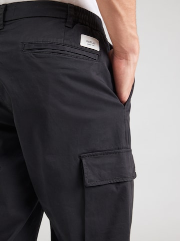 REPLAY - regular Pantalón cargo 'ADHANN' en negro