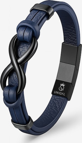 UNIQAL Armband 'INFINITY' in Blauw: voorkant