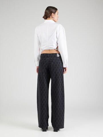 REPLAY Wide Leg Jeans 'AMELYE' in Schwarz