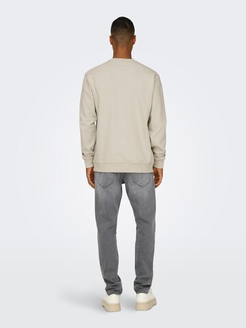 Felpa 'ONSCurated' di Only & Sons in grigio