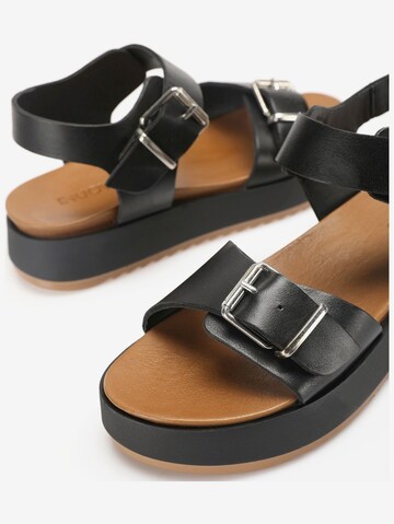 INUOVO Strap Sandals in Black