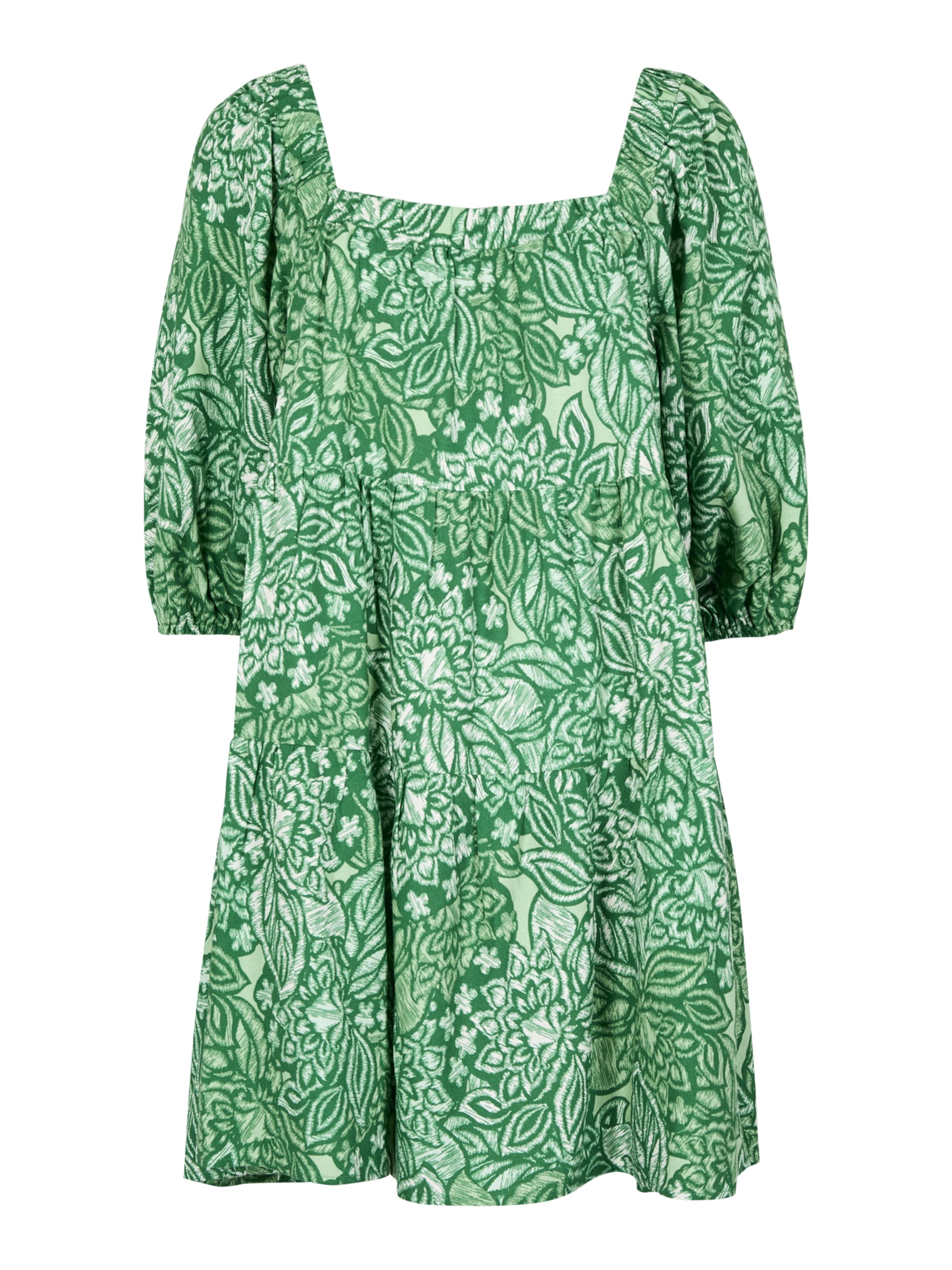 Robe Apricot en vert : devant
