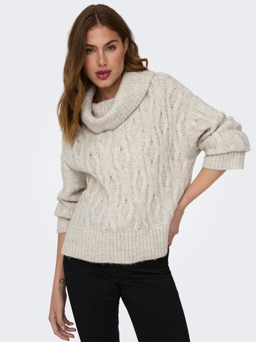 ONLY - Jersey 'ONLCHUNKY' en beige