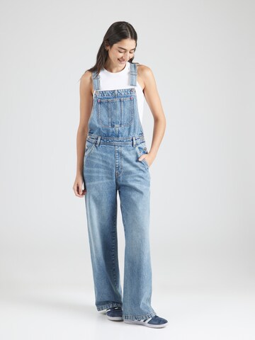 Loosefit Jeans con pettorina di Monki in blu: frontale