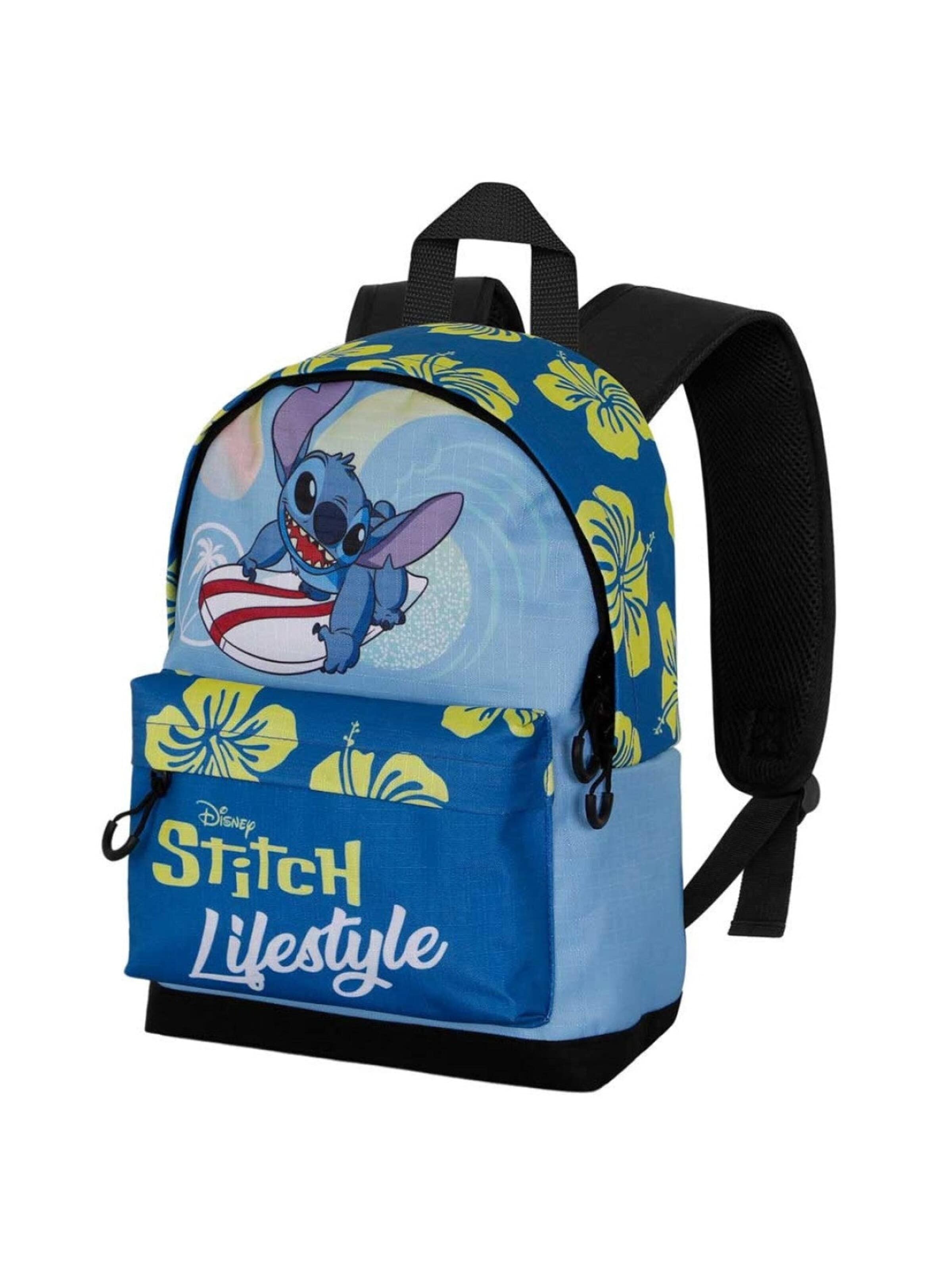 Disney Lilo & Stitch Backpack 'Disney Stitch Rugzak Stitch Lifestyle Jongens Meisjes Hoogte 35cm' in One size in Blue / Light green / Black, Item view