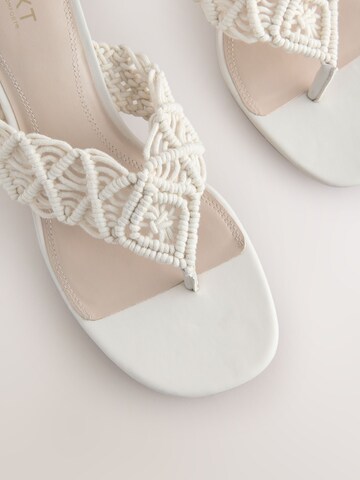 Next T-bar sandals 'Forever Comfort' in White