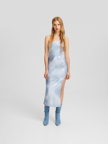 Bershka Cocktailjurk in Blauw