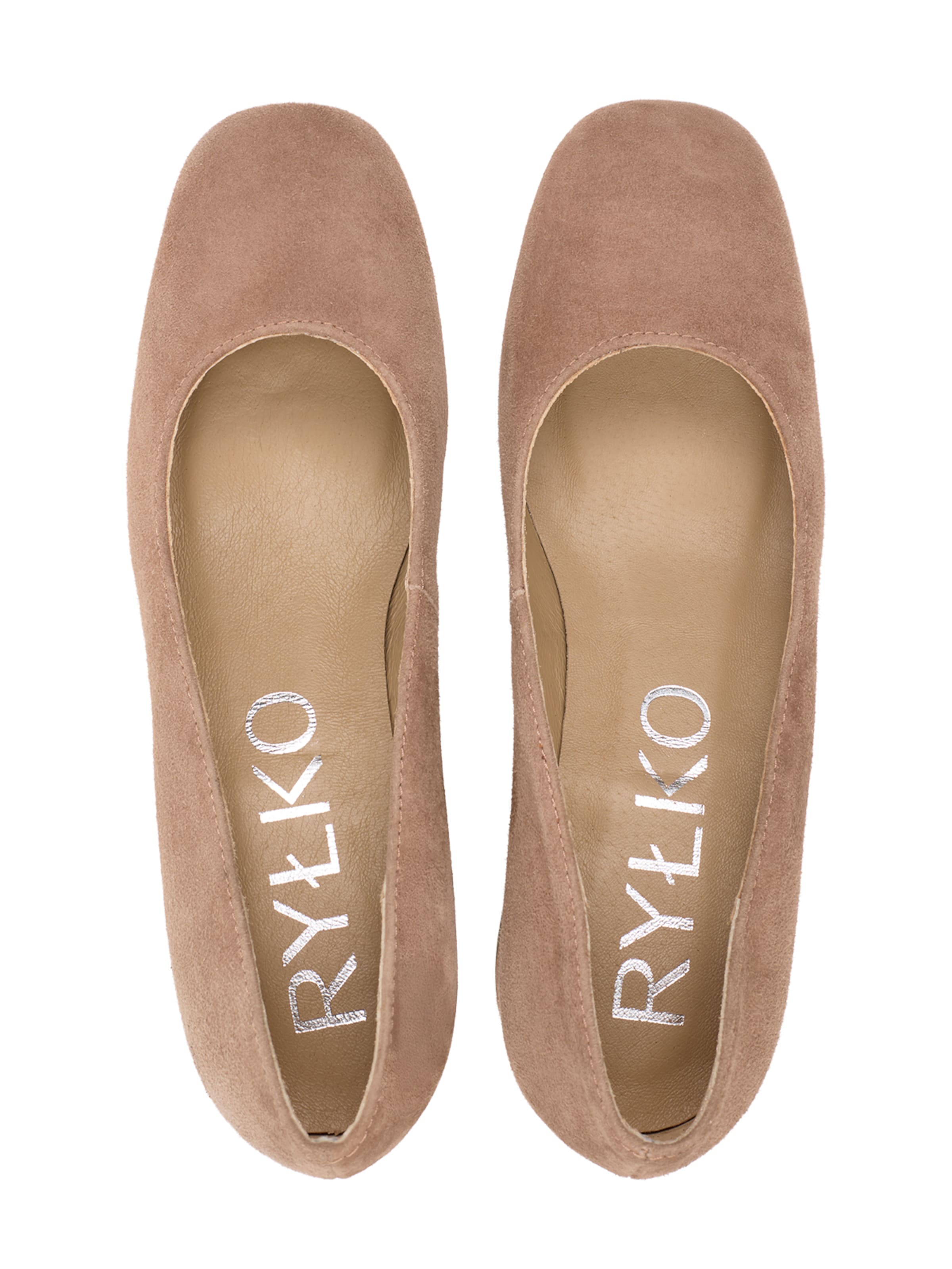 RYŁKO Čevlji s peto | rjava barva