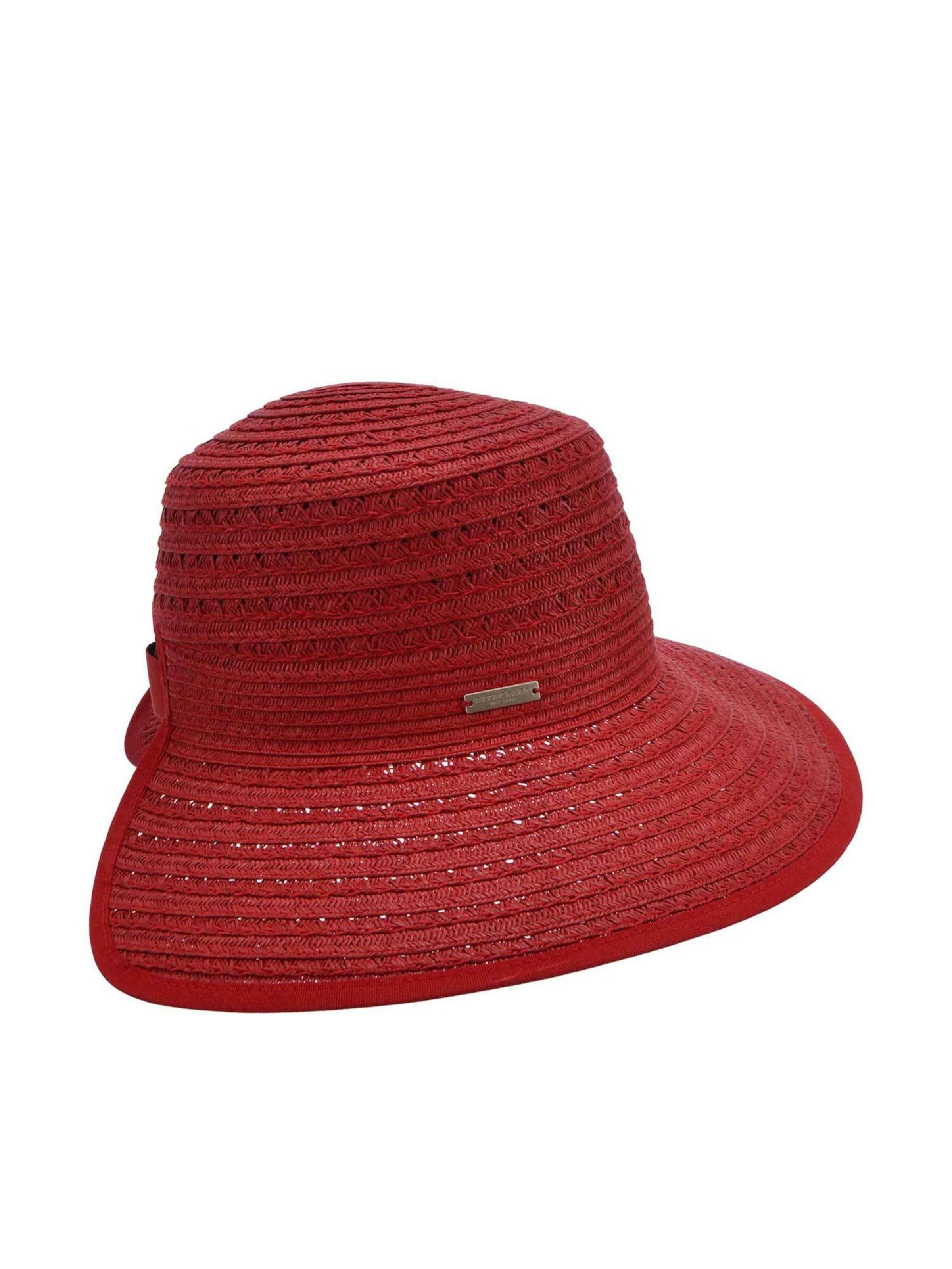 Seeberger Hat 'Cap' in Red: front