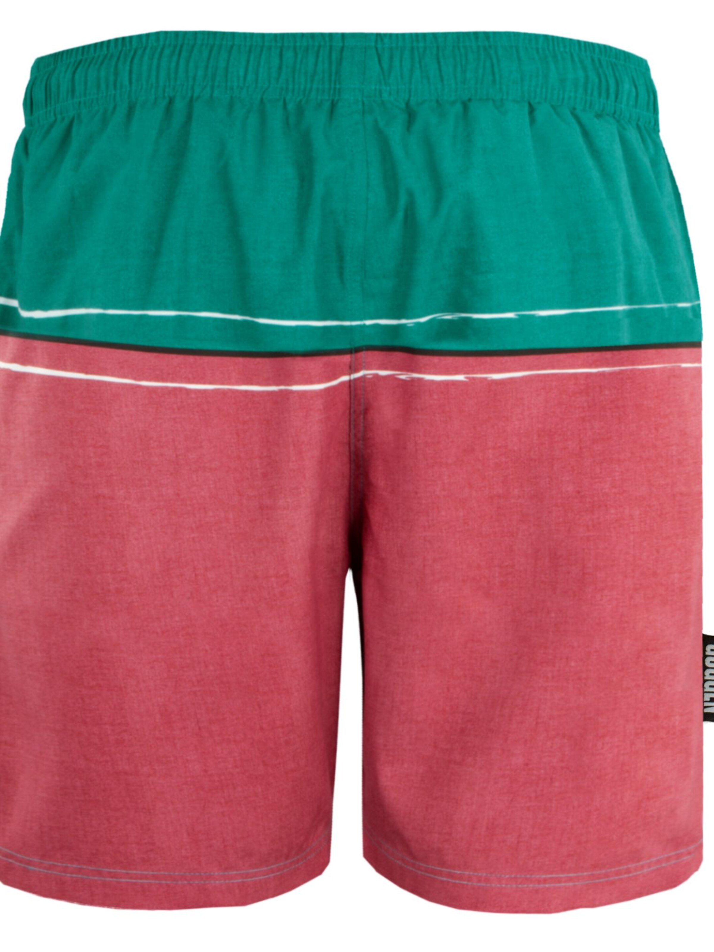 Guggen Mountain Badeshorts 'Boardshorts 1607'‌‌‌‌‌ in Grün