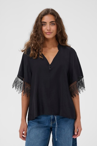 Chemisier CULTURE en noir : devant