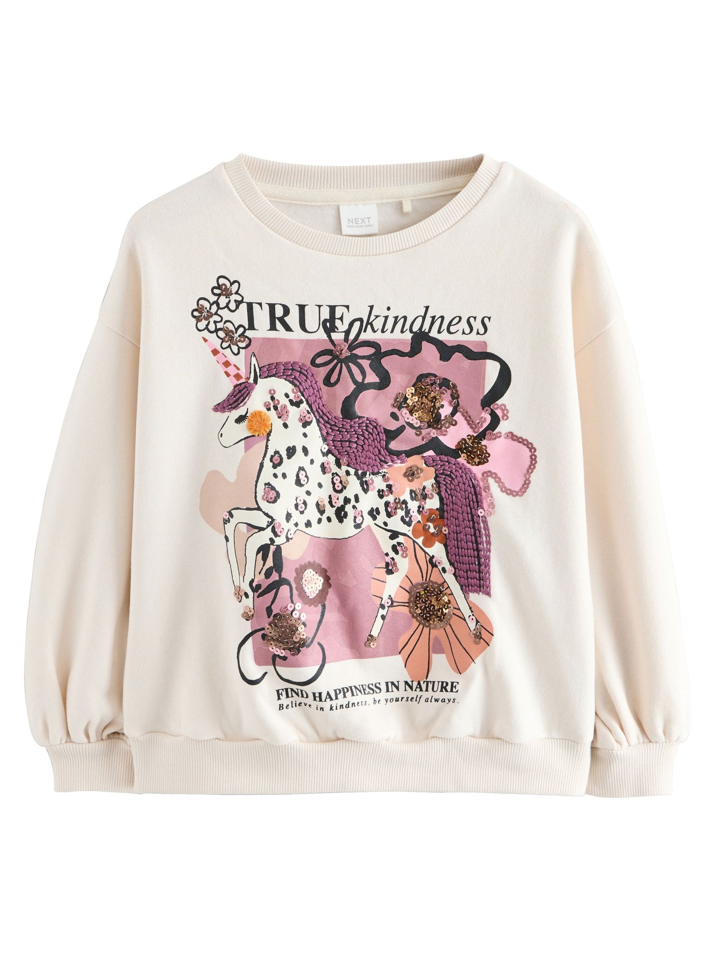 Next Sweatshirt i vit: framsida