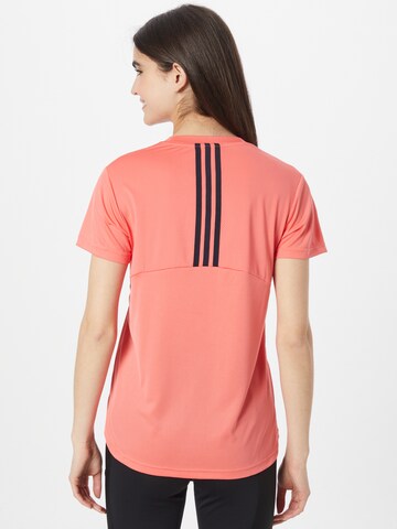 ADIDAS SPORTSWEAR - Camisa funcionais 'Aeroready Designed 2 Move 3-Stripes' em rosa