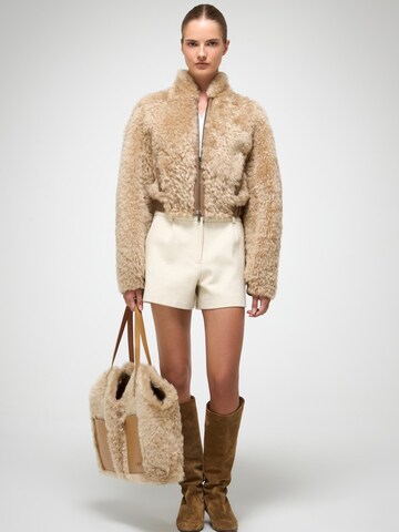V S P Winter jacket 'Liviana' in Beige: front