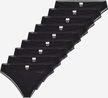 SLOGGI Thong 'GO Crush' in Black: front