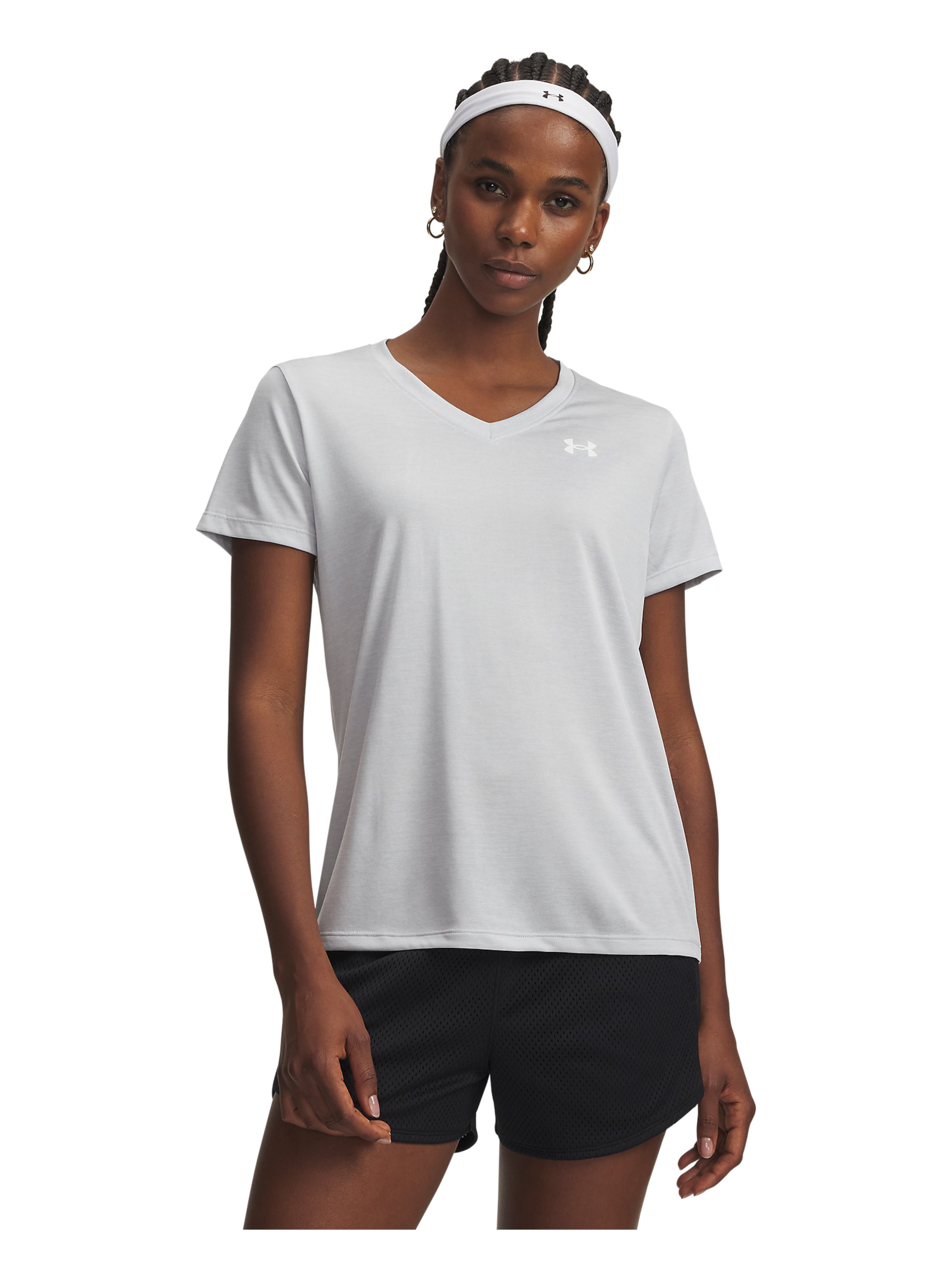 UNDER ARMOUR Performance Shirt 'Twist' in Grey: front