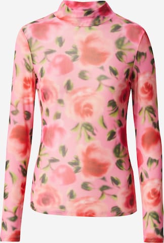 EDITED T-shirt 'Fiore' i rosa: framsida